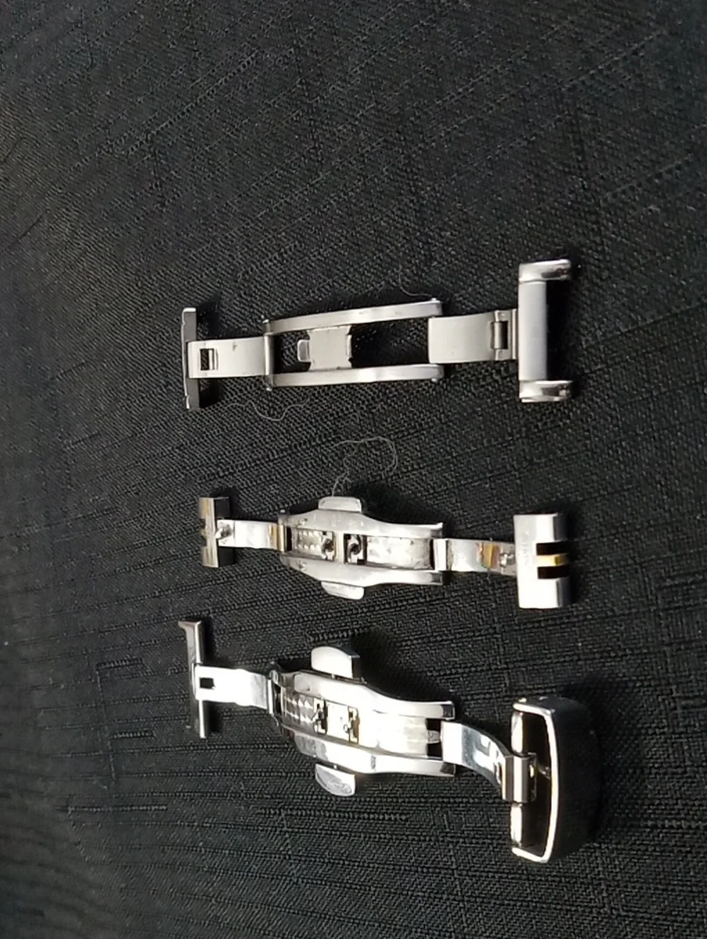 Parnis Stainless Steel Watch Band Deployment Clasp Bundle